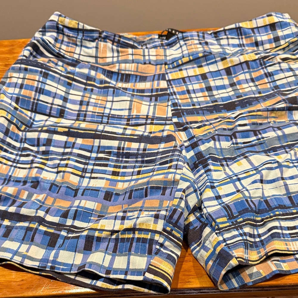 Zac & Rachel Blue Plaid Women’s Shorts
